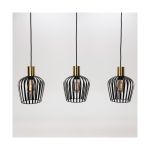 Eglo Pendelleuchte Empoli Stahl Schwarz | IP20 - Geeignet für 3x E27 