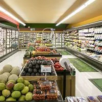 LED-Beleuchtung im Supermarkt 